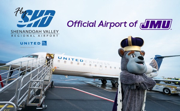 Shenandoah Valley Regional Airport (SHD) and James Madison University formalized their partnership at the end of 2019