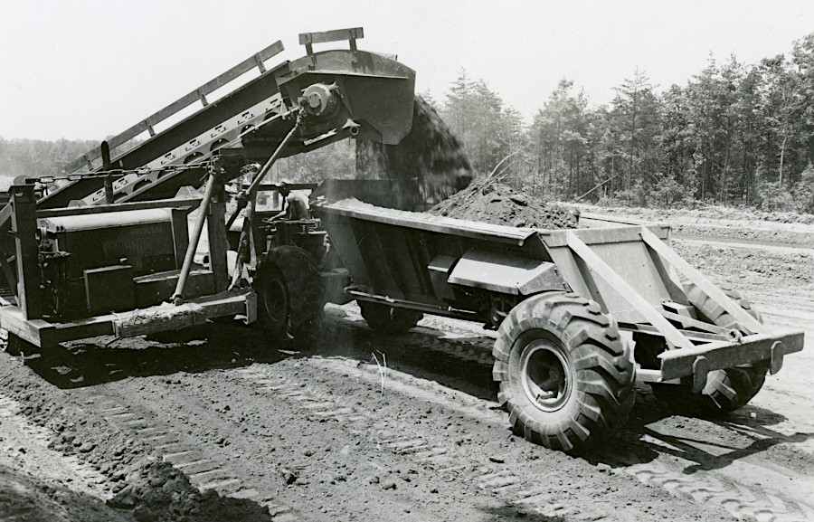 Shirley Highway under construction after WWII