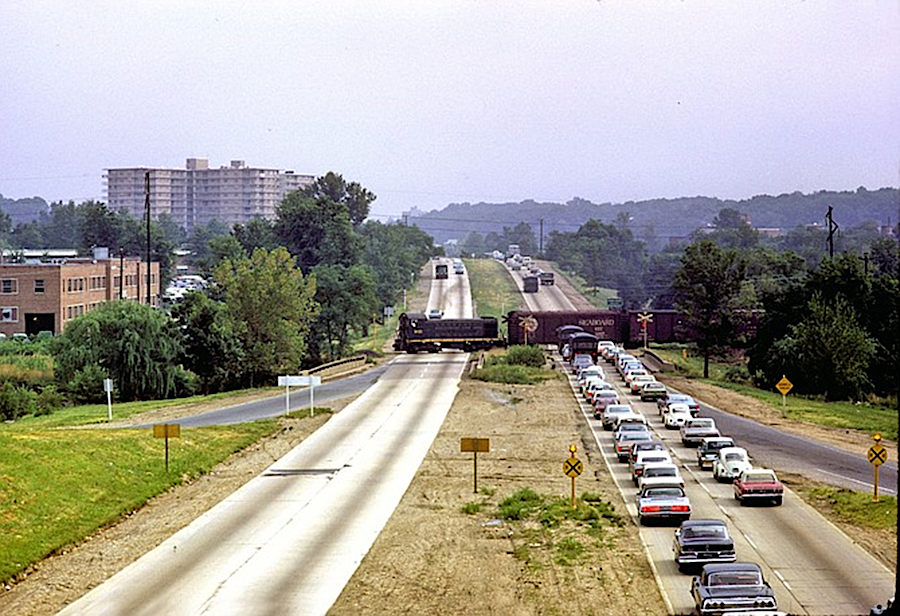 the Shirley Highway was not included into the interstate system and renamed I-95 until the at-grade Washington and Old Dominion Railroad crossing was removed