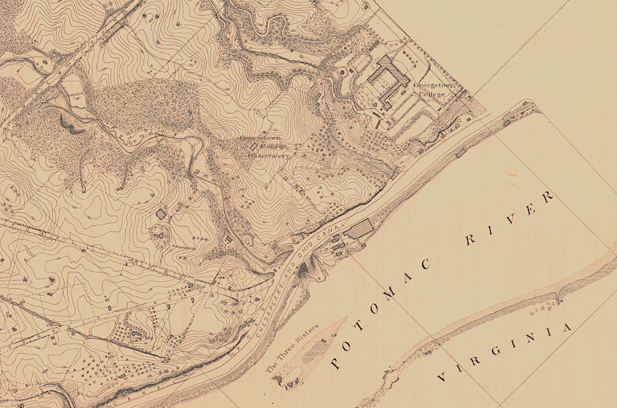 transportation planners proposed building I-66 into the District of Columbia, crossing the Potomac River at the islands known as the Three Sisters