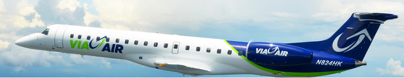 Via Air provided Shenandoah Valley Regional Airport (SHD) the first commercial air service using jets