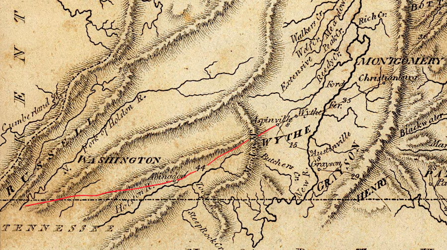 by the start of the 1800's, wagons could travel the Wilderness Road southwest of Austinville