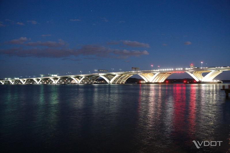 current Woodrow Wilson Bridge (2025)