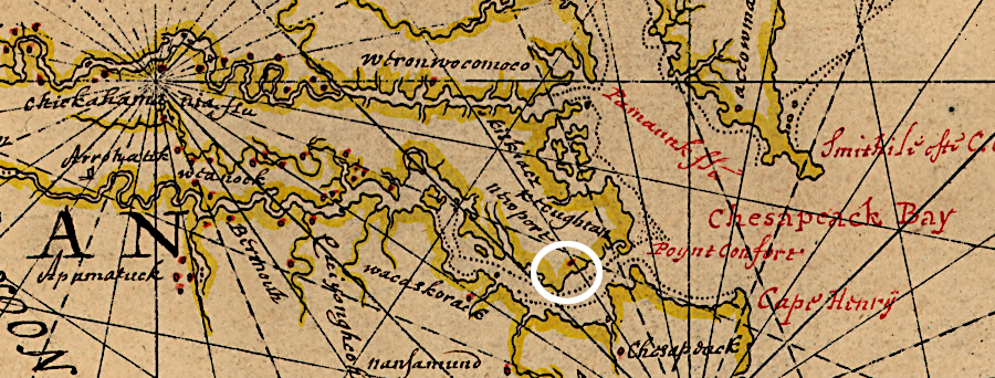 the forts at the mouth of the James River were isolated from Jamestown and the settlements upstream at Henricus