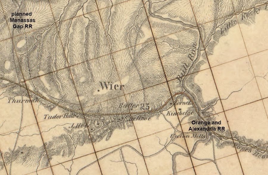 before a junction connected the Orange and Alexandria and the Manassas Gap railroads, there was no reason for a settlement at what became Manassas