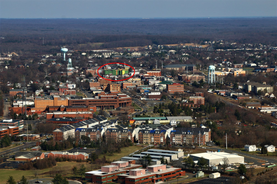 the former home of the Manassas Journal-Messenger newspaper became a 94-unit condo building (Messenger Place) in 2018