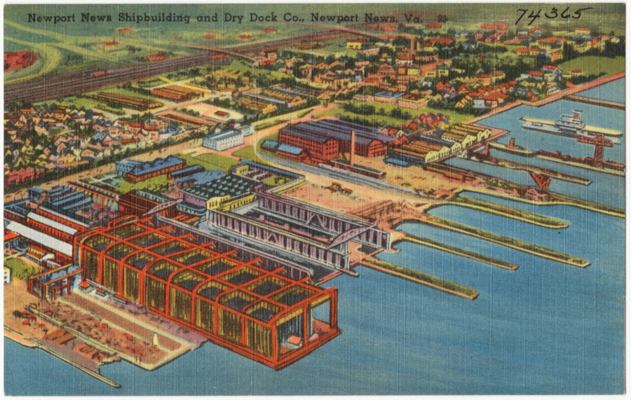 many warships for the US Navy have been built in Newport News