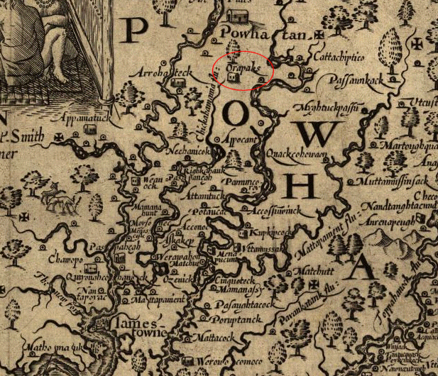 Orapakes, on the Chickahominy River