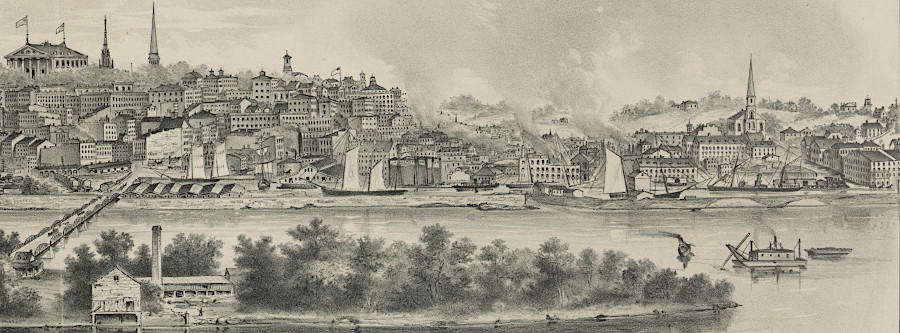 Capitol Hill and Shockoe Valley in 1876