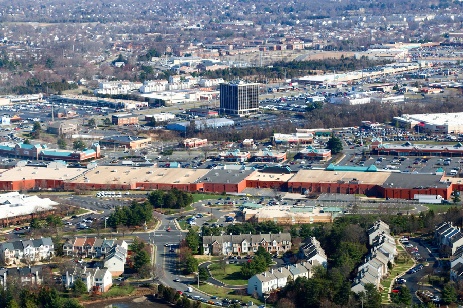 IBM's construction of a computer chip manufacturing plant triggered the multi-story Sudley Tower, but other development was just low-rise buildings