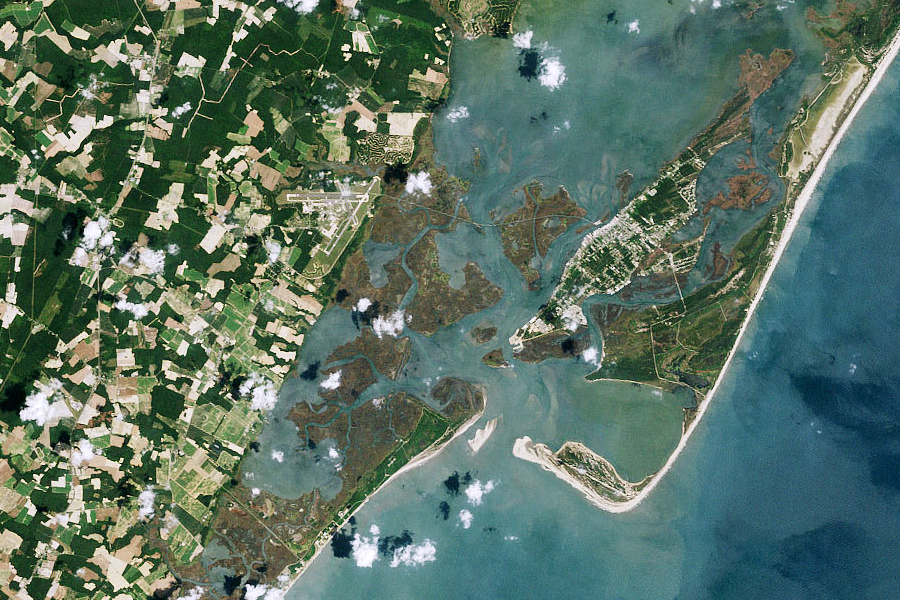 southern end of Assateague Island in 1985