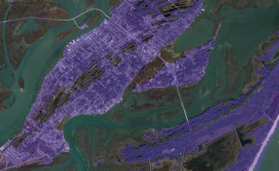 a Category 3 hurricane would flood most of Chincoteague Island under three feet of water