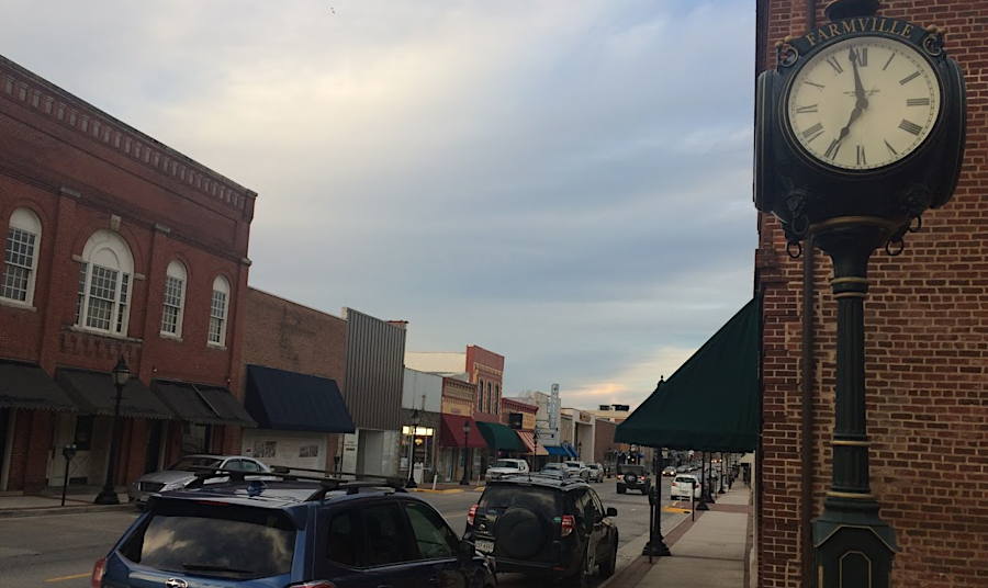 Farmville is the county seat of Prince Edward County