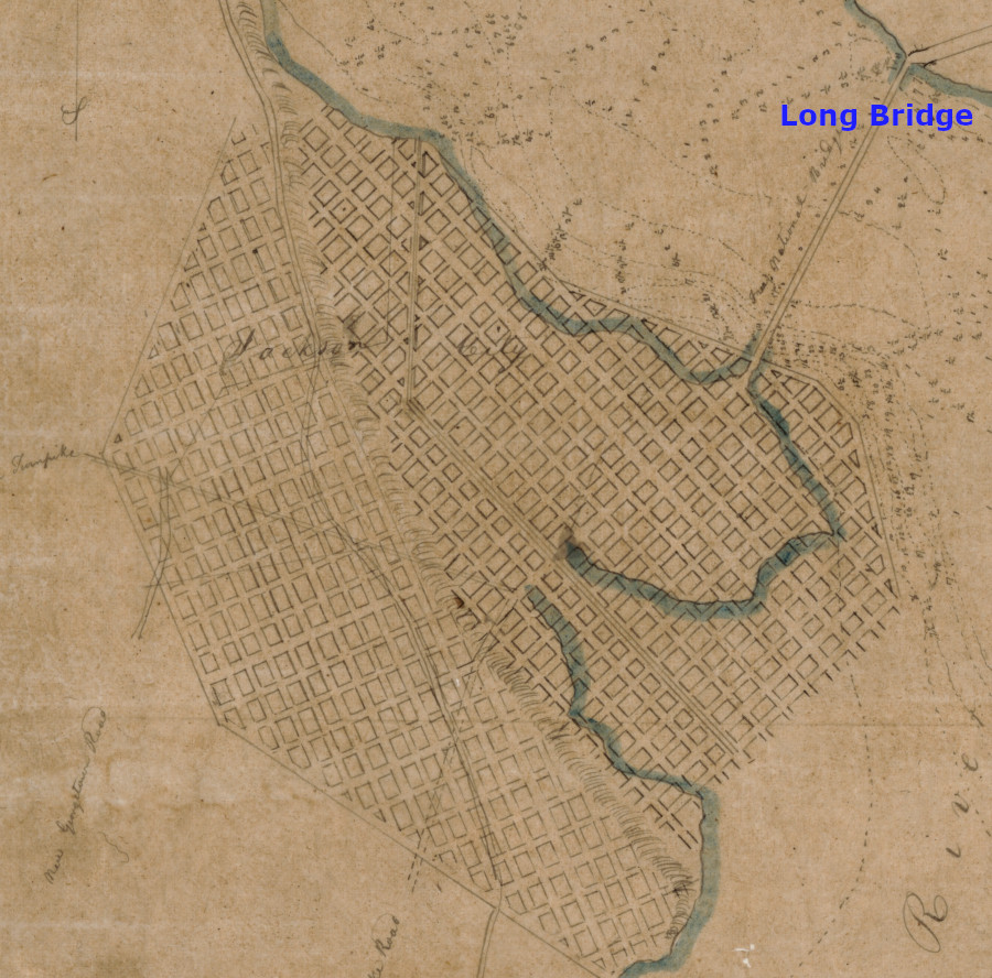 Jackson City was planned to be a city as large as Alexandria
