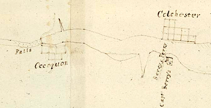 Occoquan was upstream of Colchester, which benefitted from ferry-related traffic
