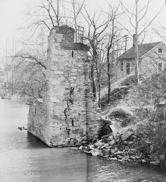 ruins of Thomas Ellicott mill at Occoquan