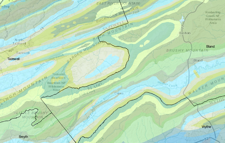 Burke's Garden geology