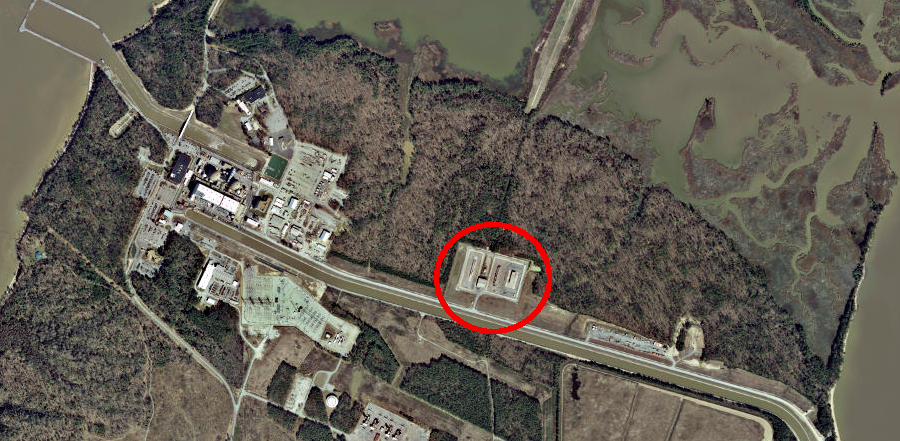 spent fuel assemblies are stored temporarily at the Surry Nuclear Power Plant, because the Federal government has not developed a permanent storage facility