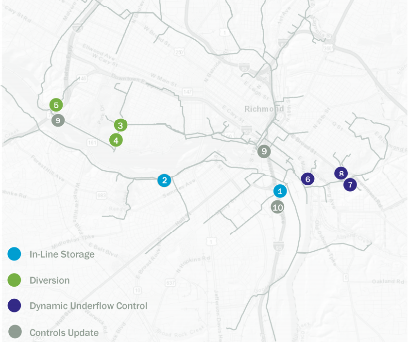 the 2021 CSO Interim Plan Report recommended 10 projects