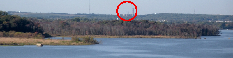 Fairfax County waste-to-energy facility, as seen from Leesylvania State Park