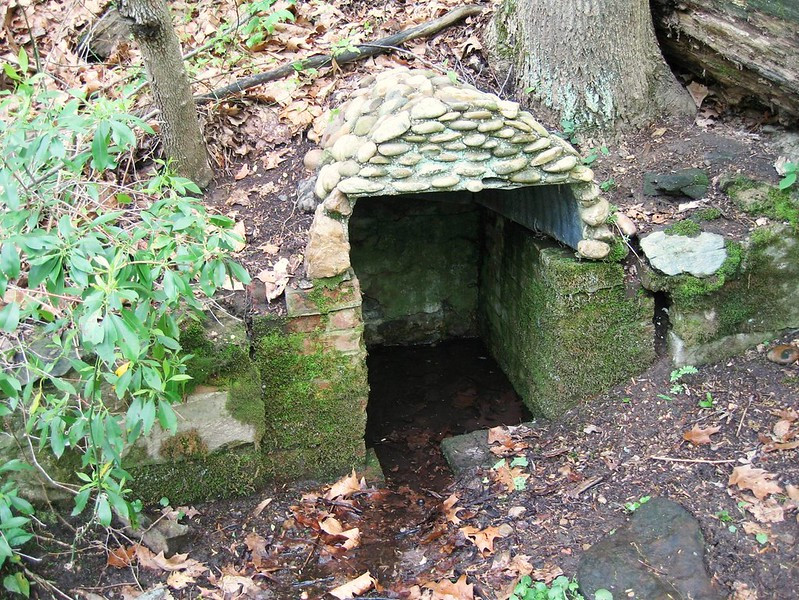 Carlin Spring in Arlington County has been transformed, but still flows on the surface of the ground