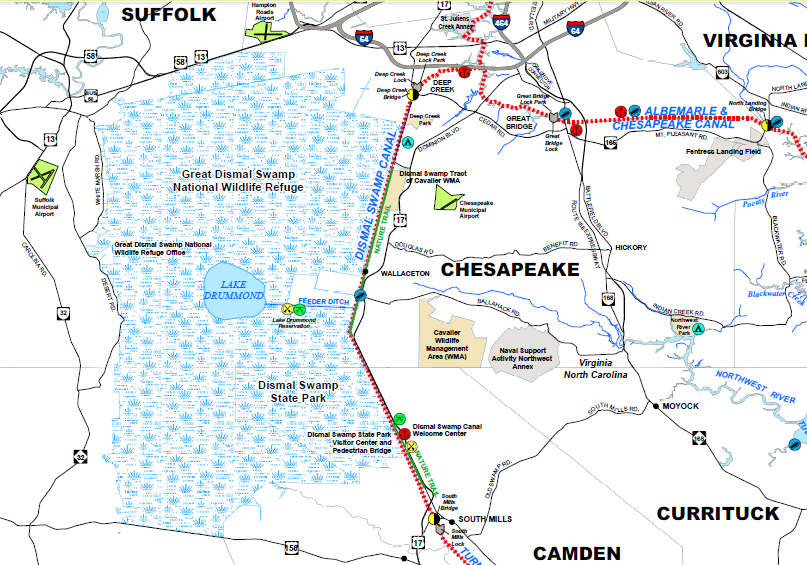 Dismal Swamp Canal, a Corps of Engineers project