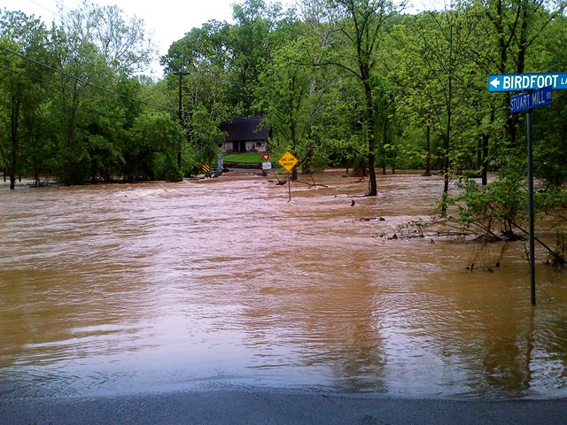 floods carry eroded dirt and deposit onto floodplains