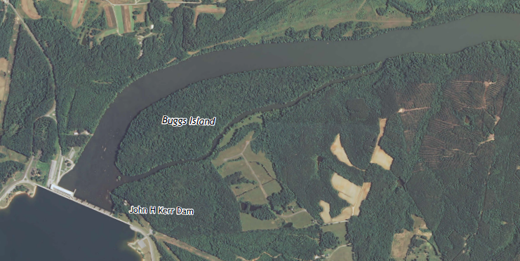 in Virginia, Kerr Reservoir is officially known as Buggs Island Lake