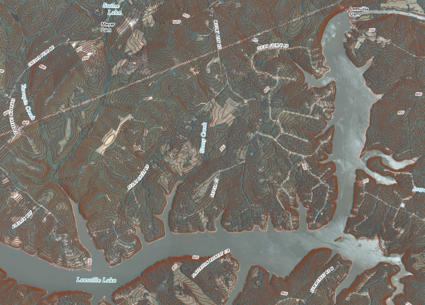 Leesville Dam and Leesville Lake