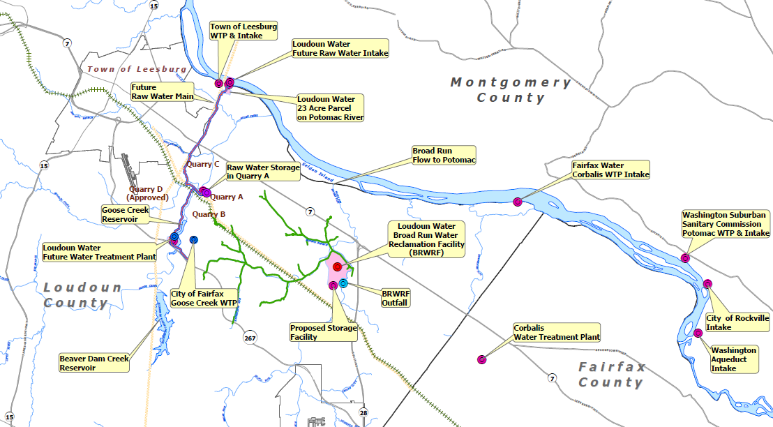 Loudoun's water banking solution was required in part because the City of Fairfax impounded Goose Creek