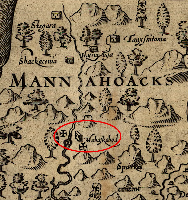 in 1608 John Smith marked with Maltese crosses where he explored to the Fall Line, but still learned from Native Americans there about the river's sources in the Blue Ridge