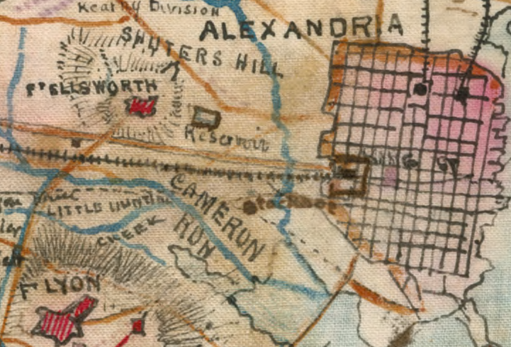 when the Union Army built Fort Ellsworth on Shuter Hill in 1862, the reservoir location was recorded