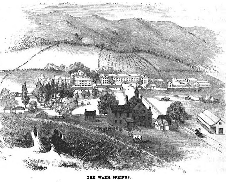 Warm Springs was a gathering spot for the Virginia wealthy, prior to the Civil War